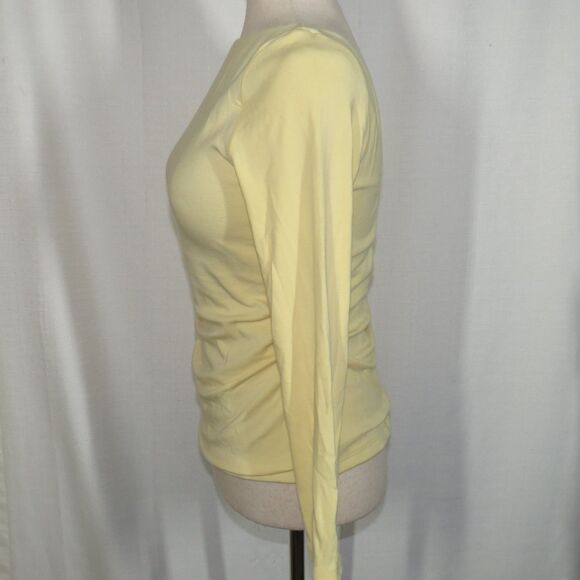 OGL LiteWarm Side Ruched Open Back Bandless Brami Top Butter Yellow Size Large - Picture 8 of 13